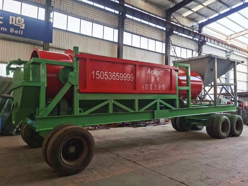 200-300噸移動(dòng)滾筒篩洗礦機(后溜槽排料)